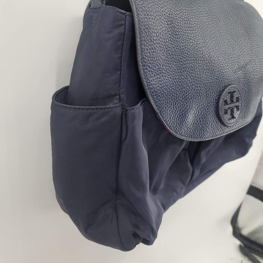 Tory Burch Navy Blue Thea Nylon Messenger Diaper Bag - Picture 4 of 11